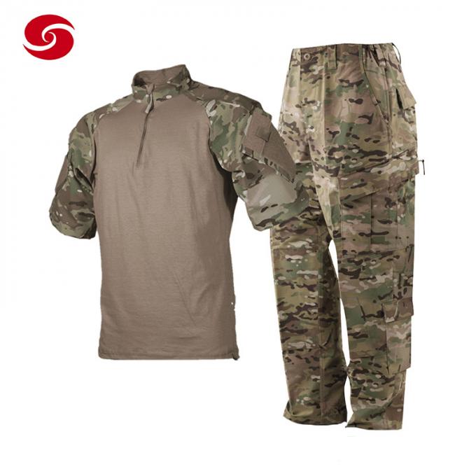 Βατράχων τακτικό πουκάμισο κοστουμιών κάλυψης αγώνα στρατιωτικό με το μαξιλάρι αγκώνων γονάτων