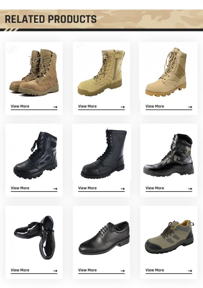 Η μαύρη καυτή πώληση υψηλή σχολιάζει τα παπούτσια ανώτερων υπαλλήλων δέρματος για στρατιωτικό