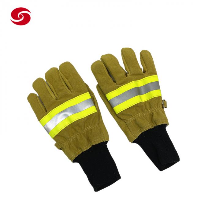 Στρατιωτικά ανθεκτικά στη θερμότητα πυροσβεστικά γάντια ασφάλειας Protictive διάσωσης πυρκαγιάς έκτακτης ανάγκης γαντιών πυροσβεστών πυροσβεστών