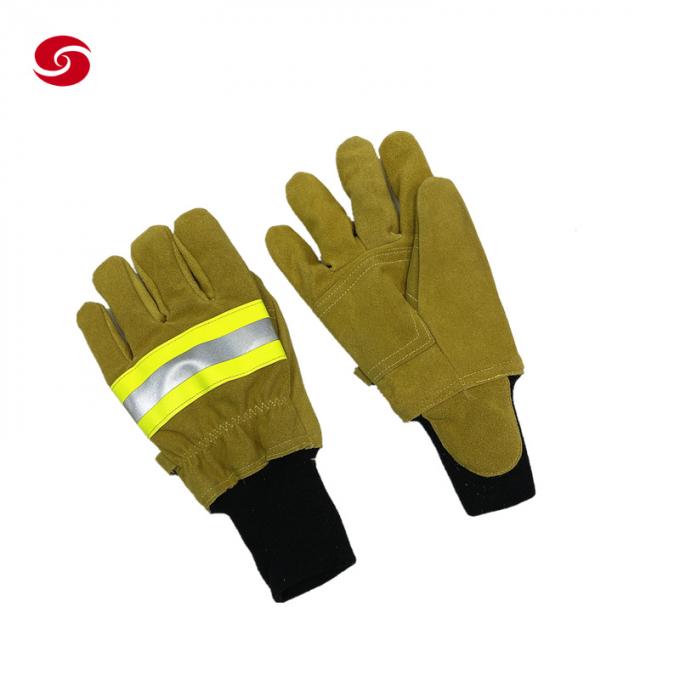 Στρατιωτικά ανθεκτικά στη θερμότητα πυροσβεστικά γάντια ασφάλειας Protictive διάσωσης πυρκαγιάς έκτακτης ανάγκης γαντιών πυροσβεστών πυροσβεστών
