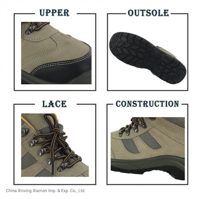 Προσαρμοσμένες ΜΕΣΕΣ ανώτερες μπότες παπουτσιών ασφάλειας δέρματος λειτουργικές