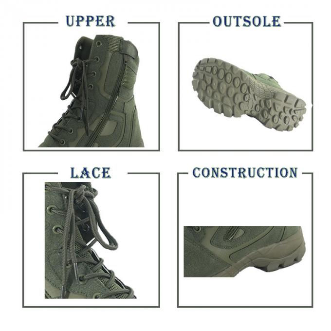 Προσαρμοσμένες χρώματος στρατιωτικές πεζοπορίας τακτικές μπότες αστραγάλων αγώνα υπαίθριες