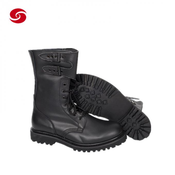 Αναπνεύσιμες μαύρες καθήκοντος μποτών αστυνομικών μπότες δέρματος μποτών μποτών τακτικές/μποτών στρατού/μποτών αγώνα/μποτών παπουτσιών ατόμων/μποτών Solider/μπότες αστυνομίας