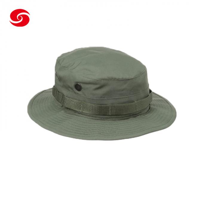 Φτηνά στρατιωτικά πράσινα καπέλα ελιών κάδων που αλιεύουν το στρατιωτικό τακτικό καπέλο καπέλων Boonie